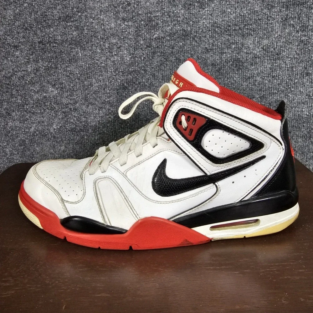 Nike Mens Air Flight Falcon Multicolor‎ Leather Basketball Sneakers Size 11.5
